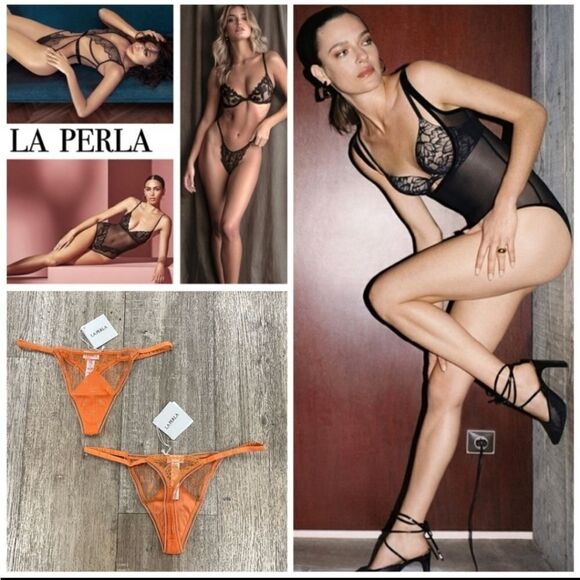 NWT LA PERLA Silk Thong Panties - Picture 1 of 6